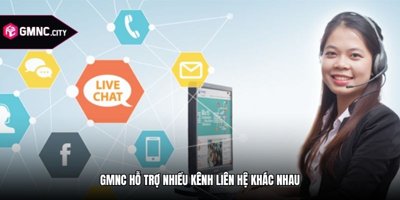 GMNC hỗ trợ nhiều kênh liên hệ khác nhau